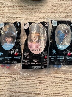 Vintage Sealed 2008 McDonald’s Wizard of Oz/WICKED Madame Alexander Lot 1-3
